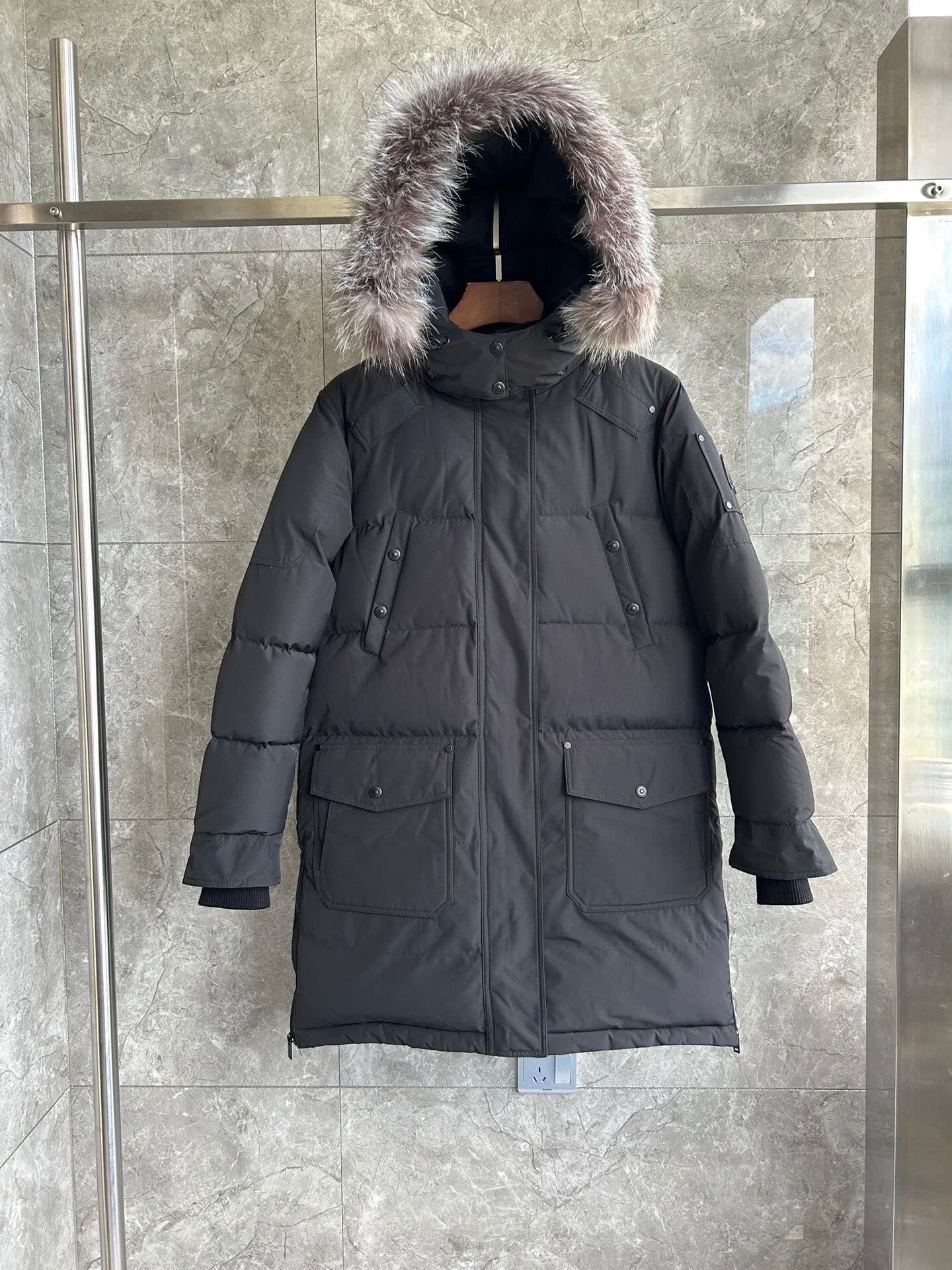 Moose Knuckles Fur Hood Long Down Parka Moose Knuckles Fur Hood Long Down Parka
